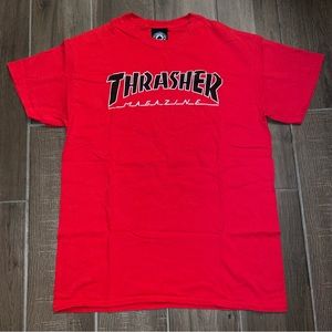 Thrasher Magazine logo red t shirt